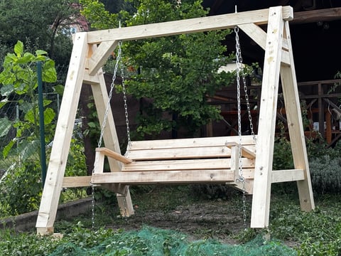 Masívna záhradná hojdačka COMFORT 240