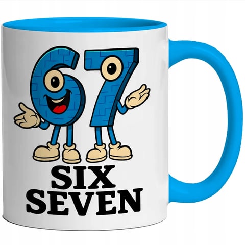 Hrnček SIX SEVEN – Trendový hrnček pre fanúšikov 6–7