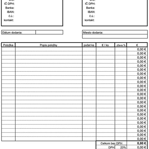DOKUMENTY slovenská verze ( EXCEL )