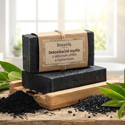 Detoxikačné mydlo s aktívnym uhlím a čajovníkom