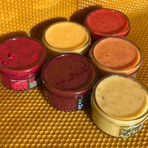 Degustačný set dračie ovocie,kiwi,malina, jahoda, čučoriedka a mango - 6 medov s ovocím po 85 gramov