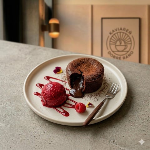 Lávový bozk z tmavej čokolády