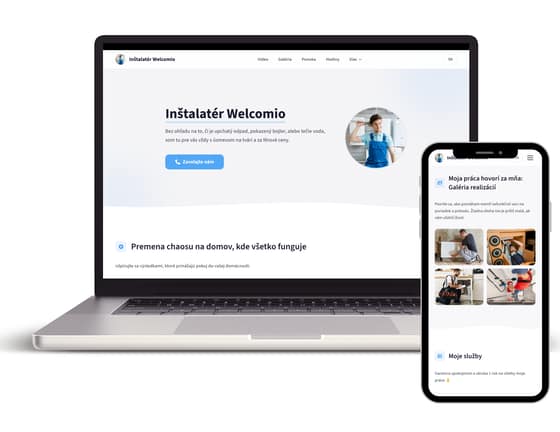 Ukážky vytvorených webstránok