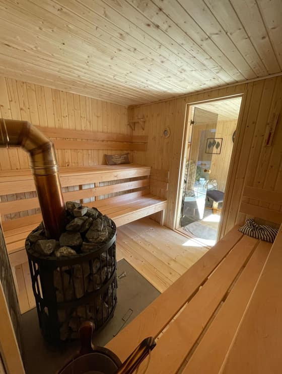 Sauna 7 × 3 m s oddychovou zónou