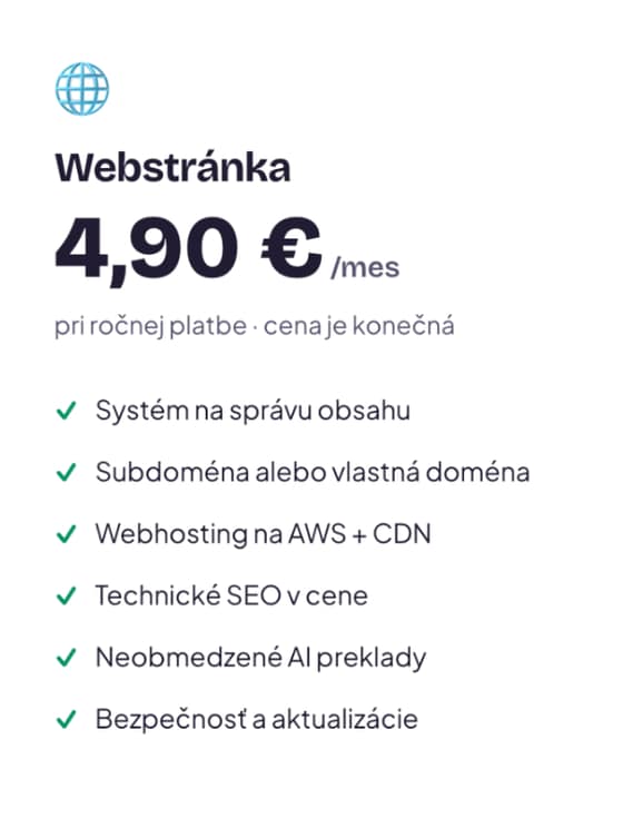 Jedna férová cena za všetko