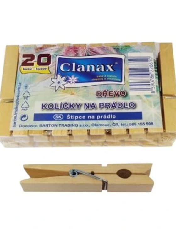 Clanax Štipce na bielizeň drevené 20 ks-b3c5f3b3-5253-42ec-918b-604351c6f2b5.webp