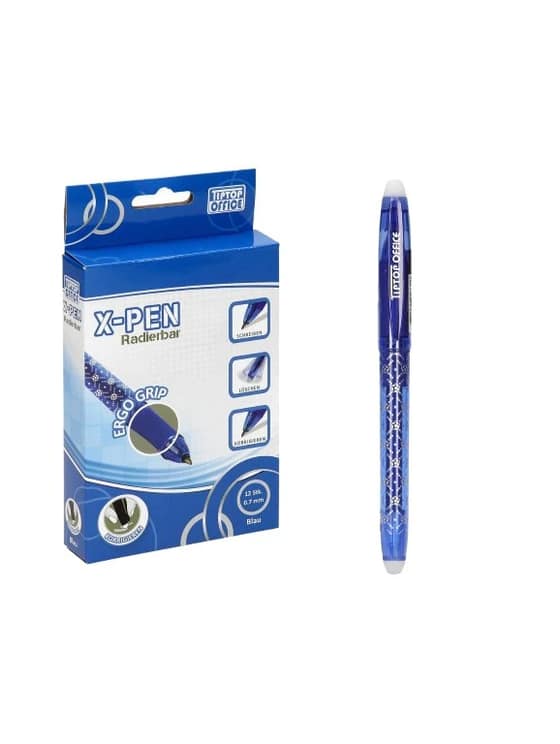 Gumovacie pero 0,7mm modré X-PEN-ef80cefc-2691-45b1-844e-58f017a12795.webp