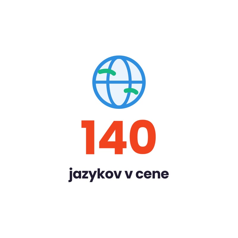 🌍 140 jazykov v cene