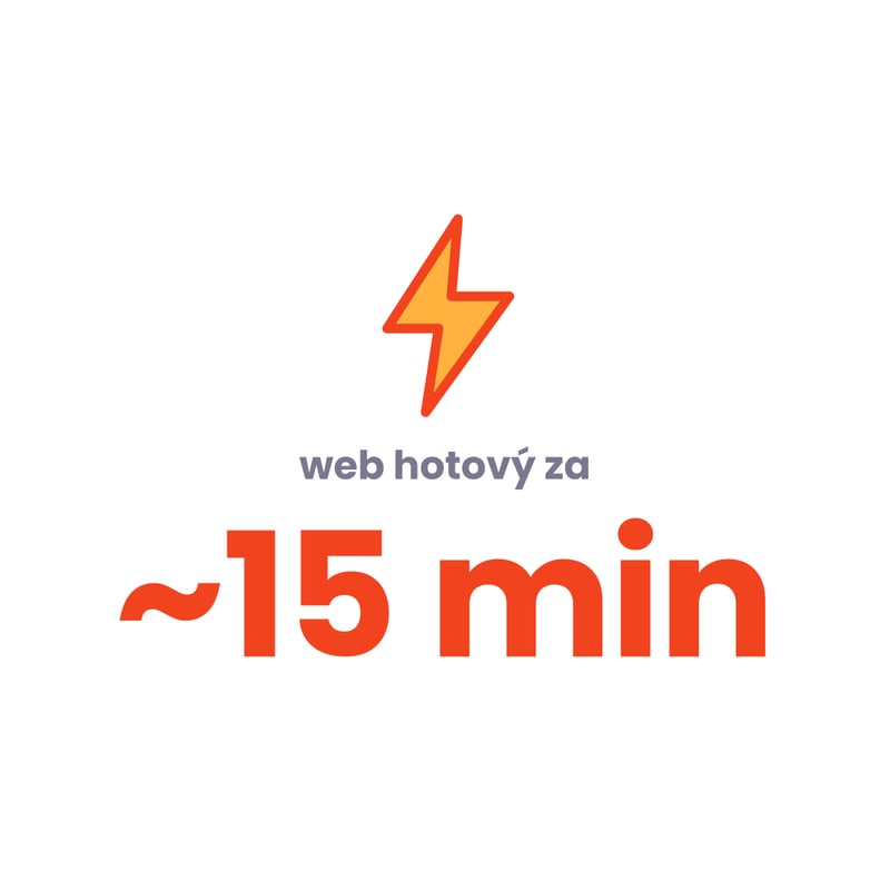 ⚡ web hotový za ~15 min