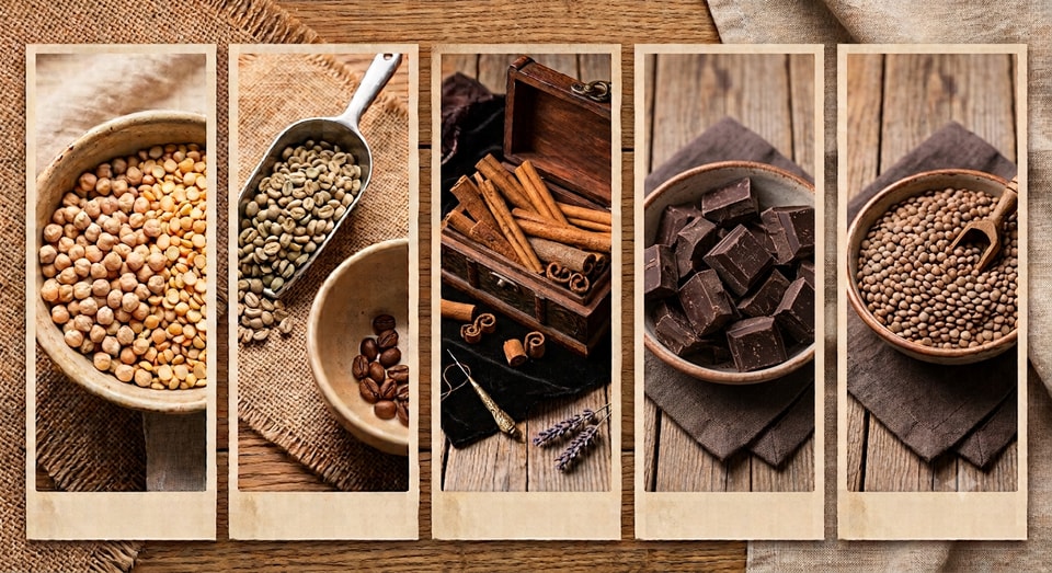 vanilla coffee on the eben table