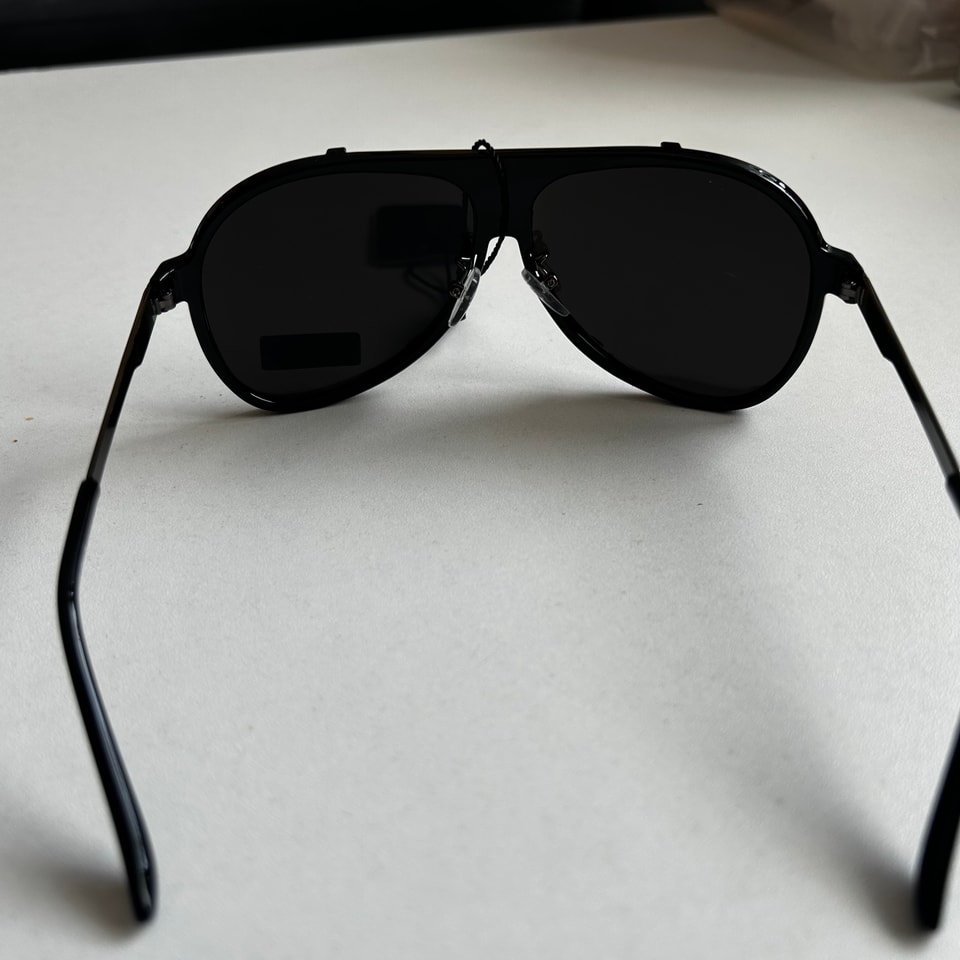 Pánske slnečné okuliare Distressed Aviator Black | UV400 ochrana