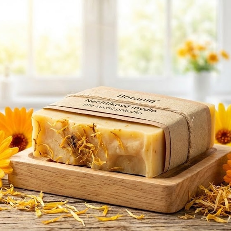 Nechtíkové mydlo pre suchú pokožku