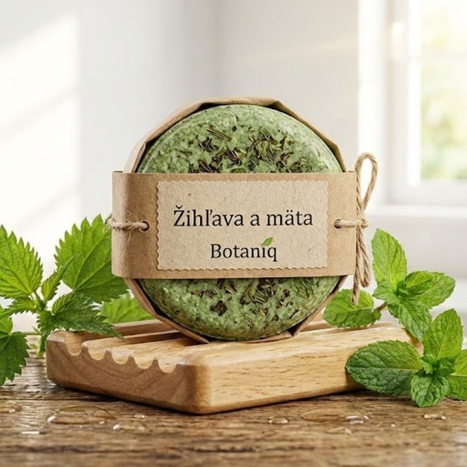 Tuhý šampón Žihľava a mäta pre mastné vlasy