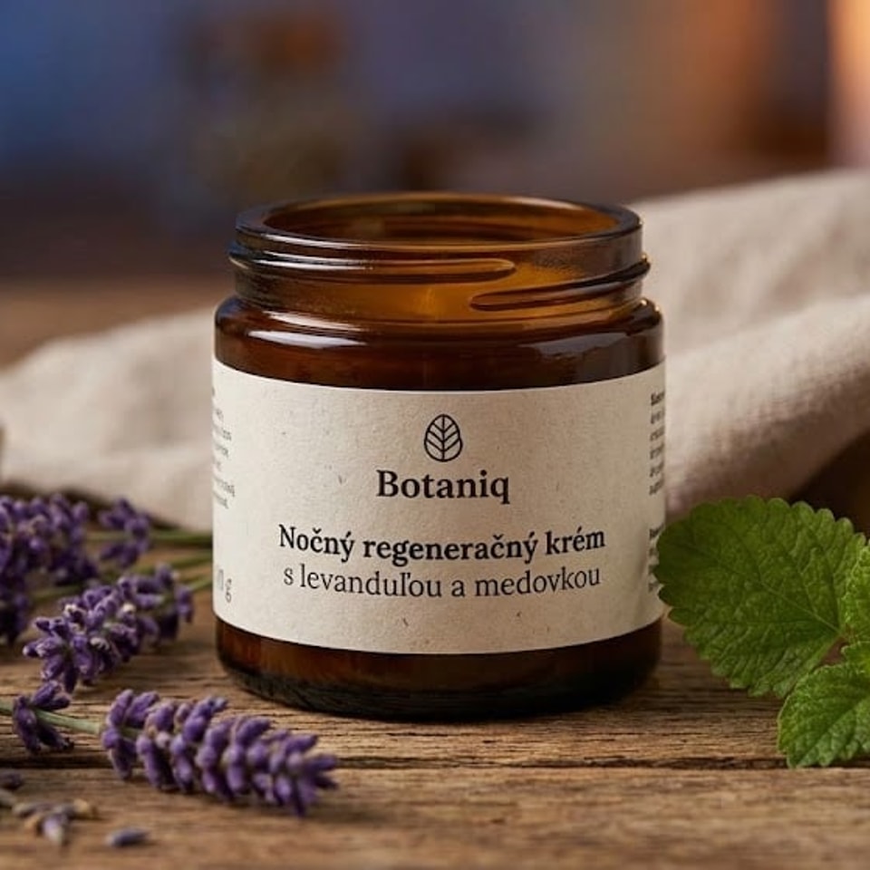 Nočný regeneračný krém s levanduľou a medovkou