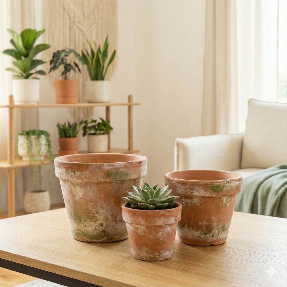 Terakotový kvetináč "Patina" (Rôzne veľkosti)