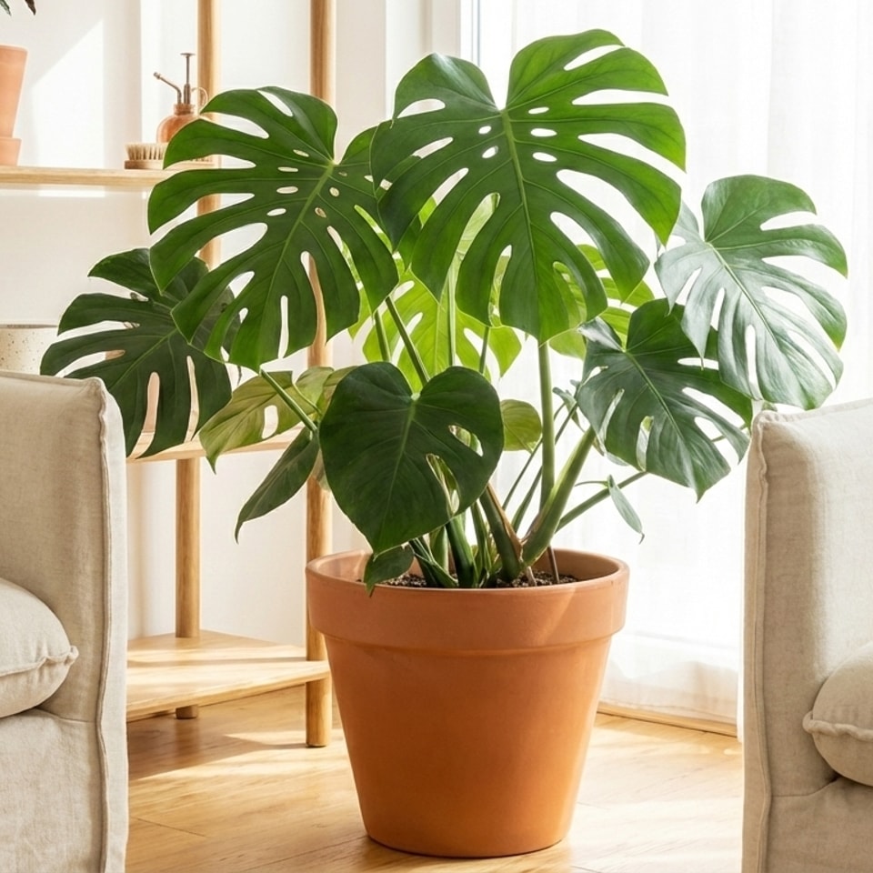 Monstera Deliciosa "Kráľovná pralesa" (XL veľkosť)