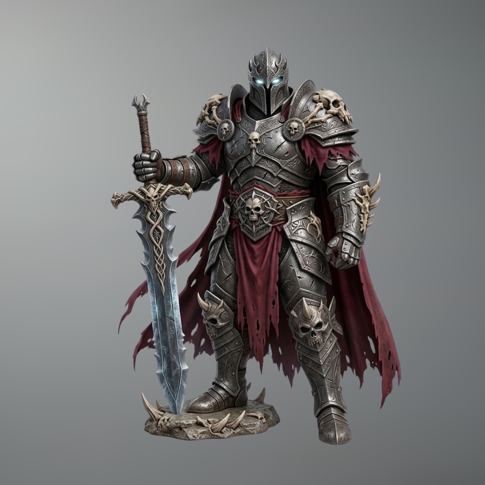 Dark knight – Multi-Scale 3D Printable STL (Tabletop to Life-Size)