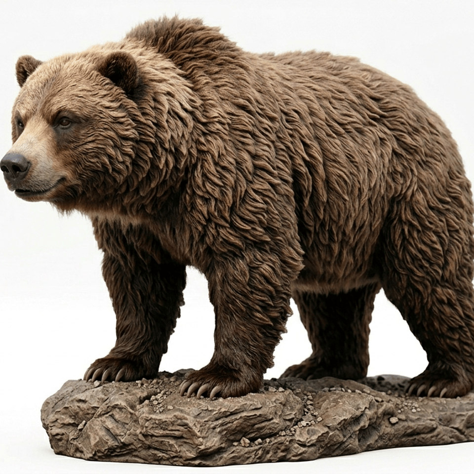 Bear Multi-Scale 3D Printable Animal STL (Tabletop to Life-Size)