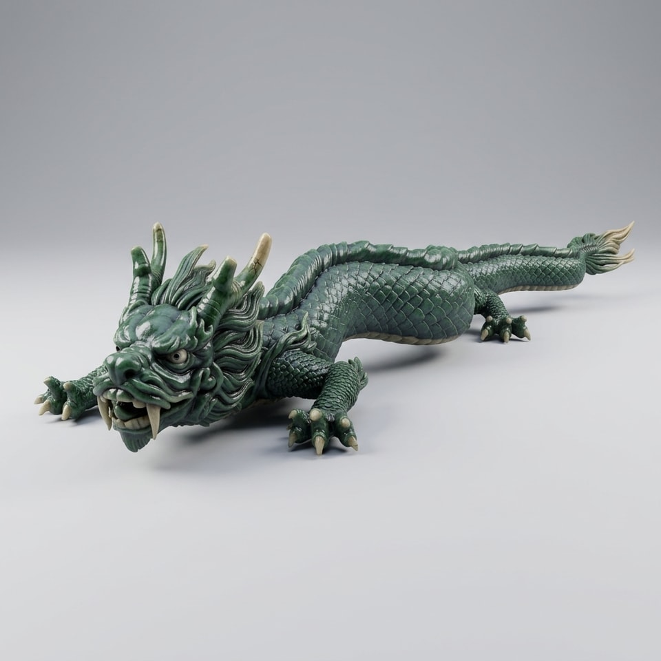 Čínsky Východný Drak – Premium STL Súbor pre 3D Tlač | Extrémne Detailný Model pre Tabletop, D&D a Z