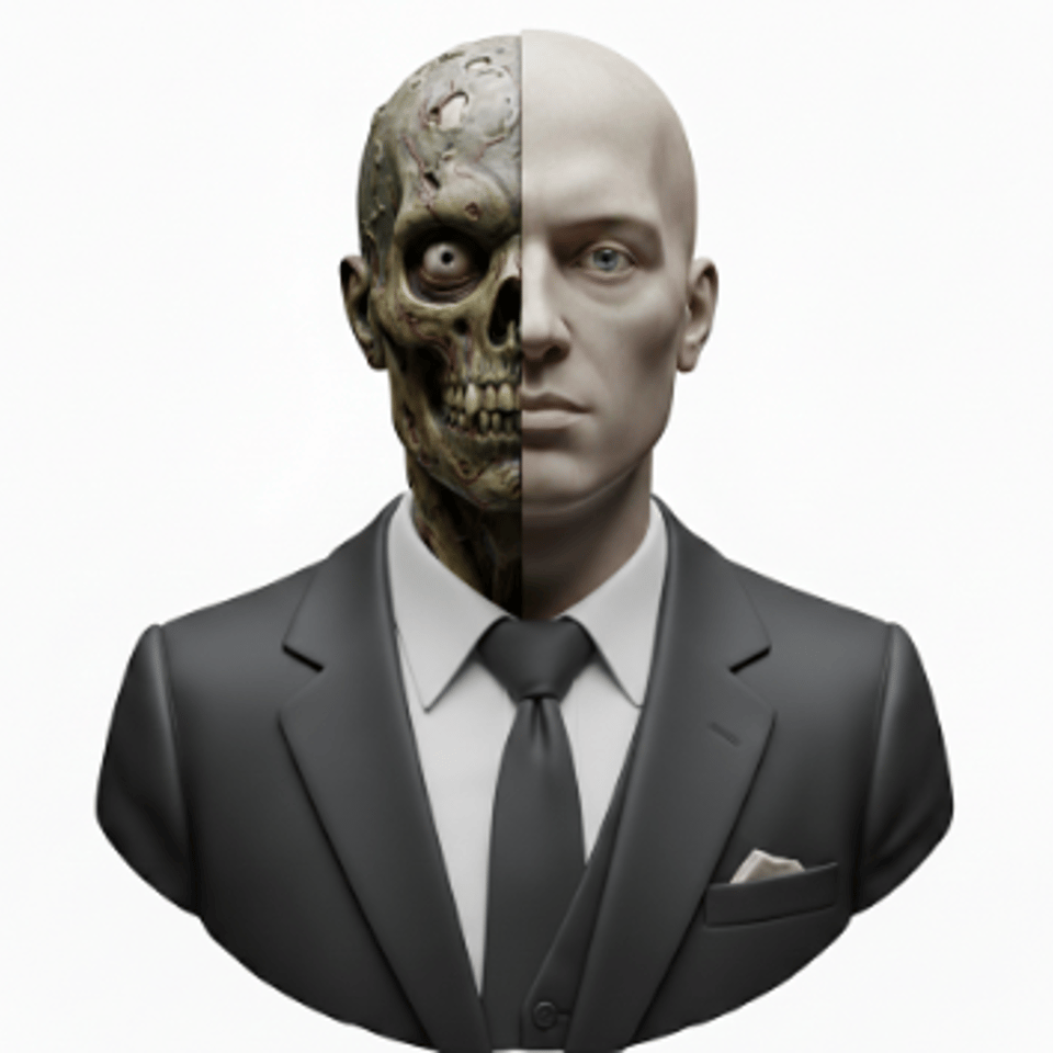Zombie-Geschäftsmann