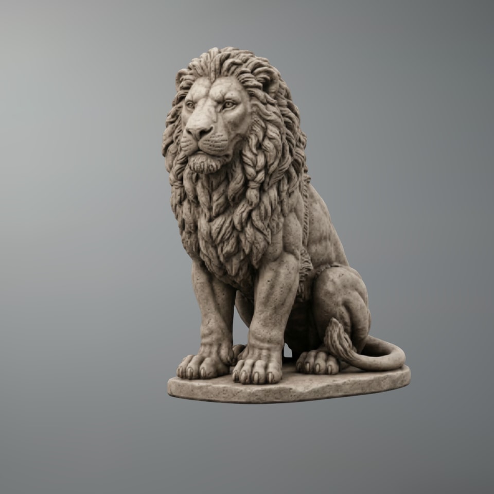 Lev Multi-Scale 3D Printable Animal STL (Tabletop to Life-Size)