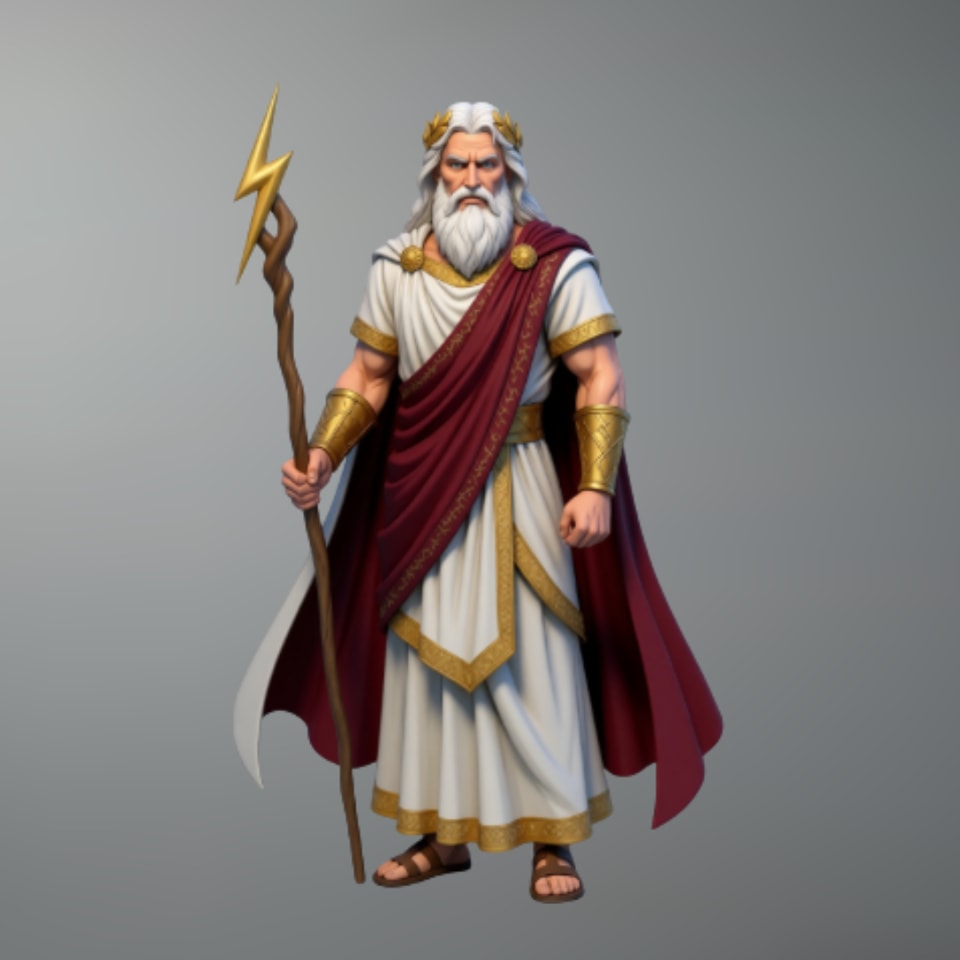 Zeus – Multi-Scale 3D Printable STL (Tabletop to Life-Size)