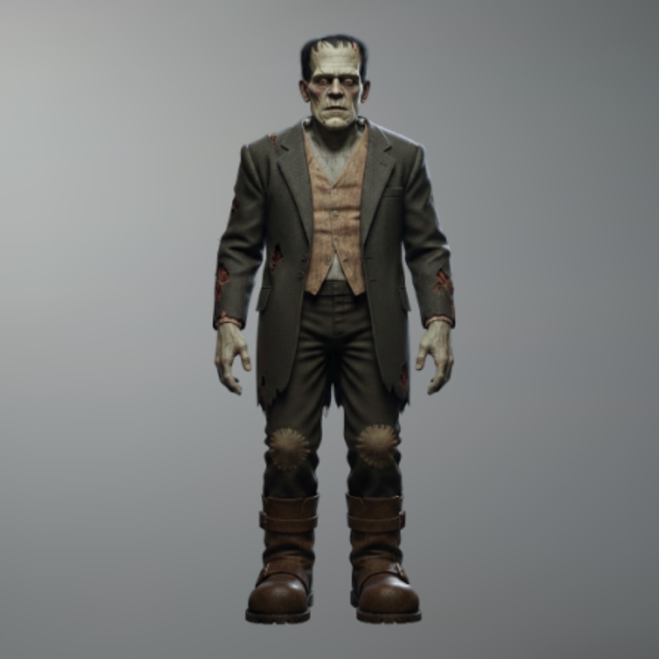 Frankenstein – Multi-Scale 3D Printable STL (Tabletop to Life-Size)