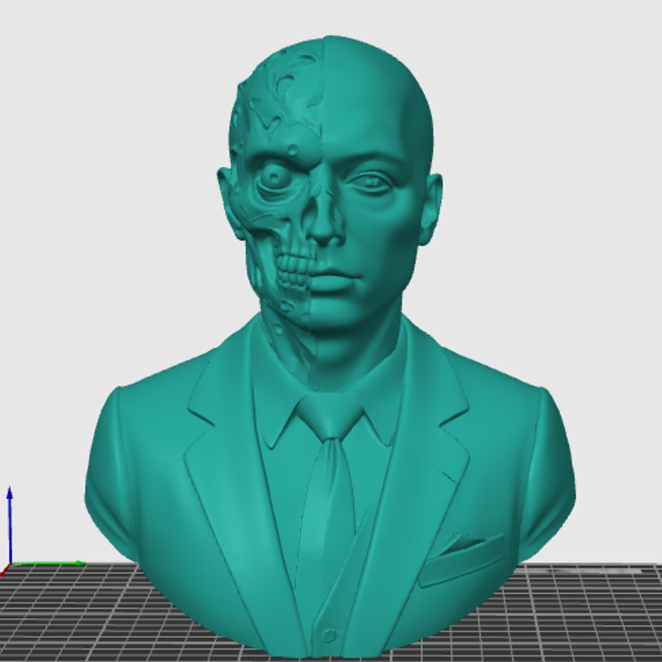 Zombie manager - Premium 3D Printable Bust STL (Collectible to Life-Size)