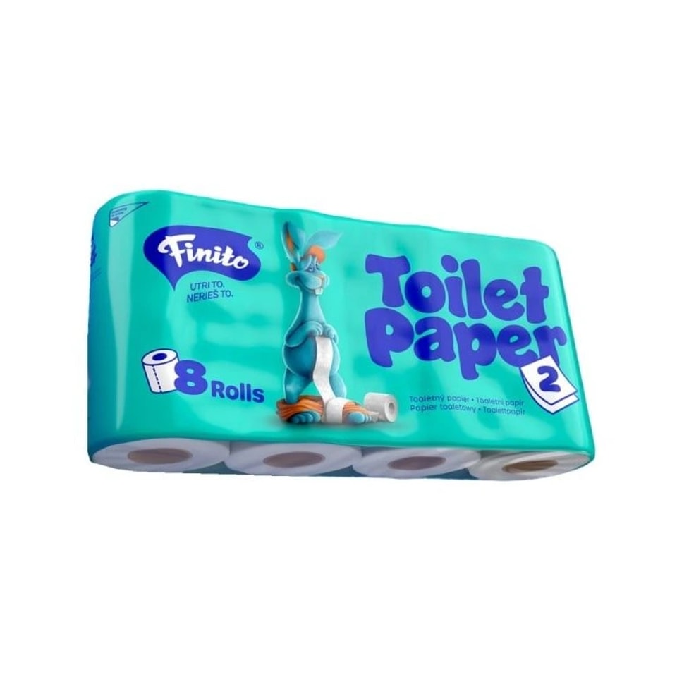 Toaletný papier FINITO 11 ø -18m, 2vr 100% celuloza (8ks)