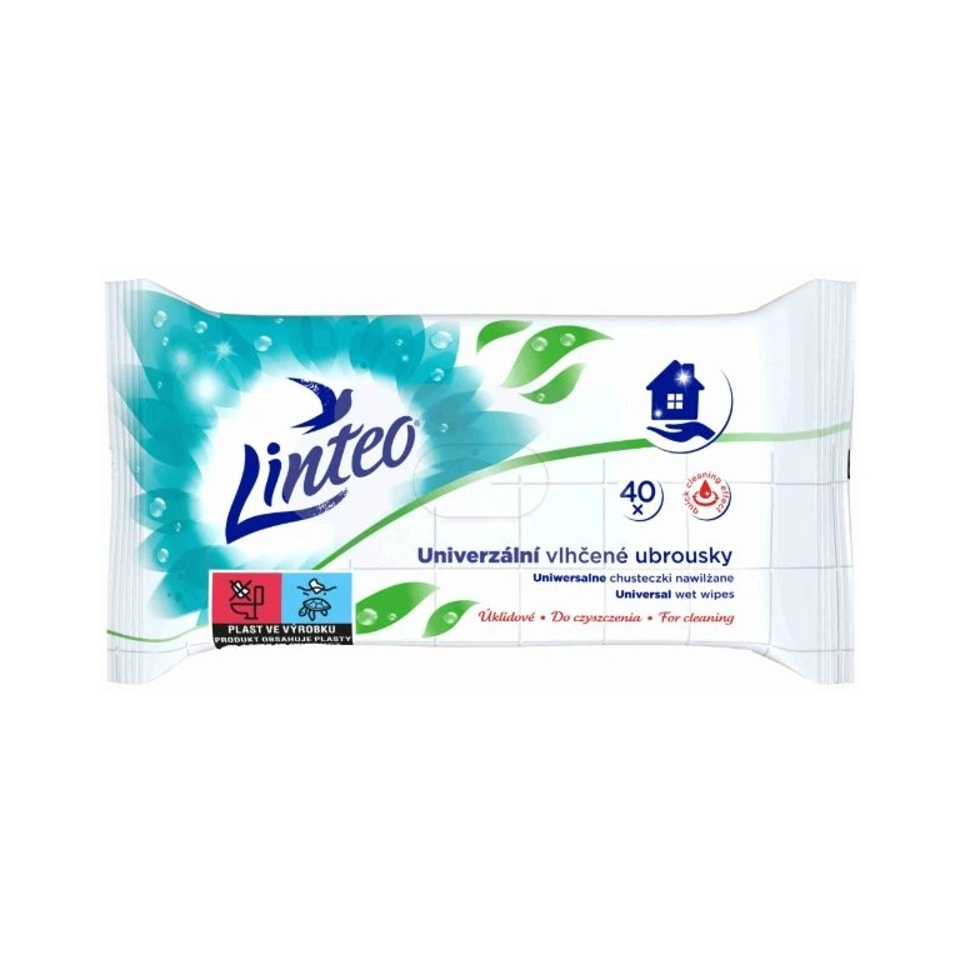 Vlhcene utierky LINTEO home univerzalne 40ks