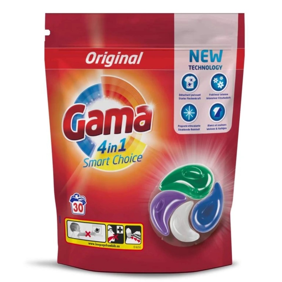 GAMA pracie kapsule 30ks Univerzal