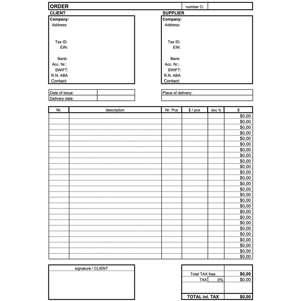 Order USA (EXCEL)